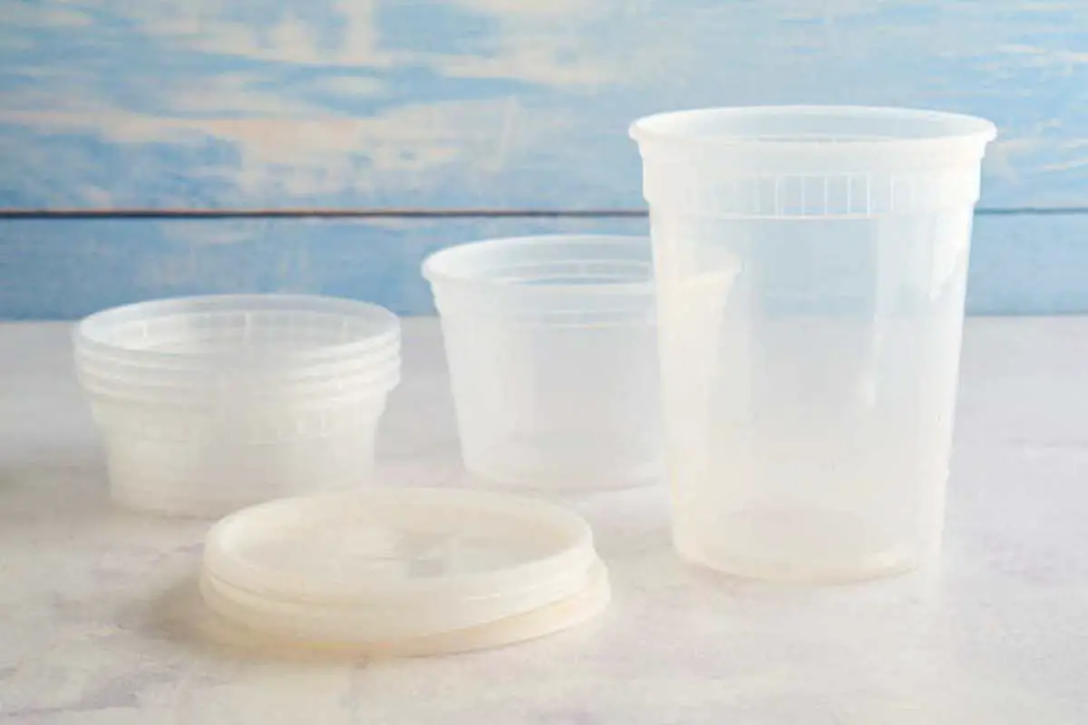 plastic leftover containers